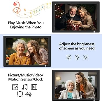 Amazon | 20インチデジタル写真フレーム USB、IPSスクリーン 1920x1080